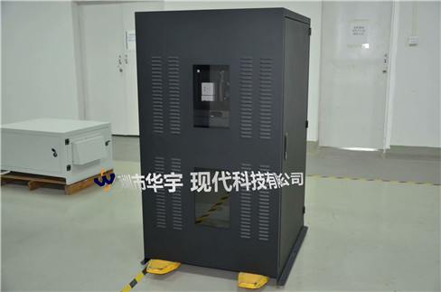 我司21號發(fā)貨浙江，為浙江某公司提供定制款恒溫恒濕戶外投影儀安裝柜(圖2)
